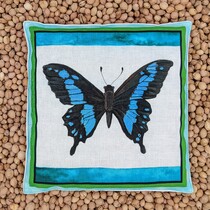 Nahřívací polštářek s třešňovými peckami Motýl Modrásek